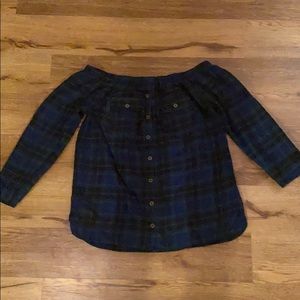 Plaid blouse